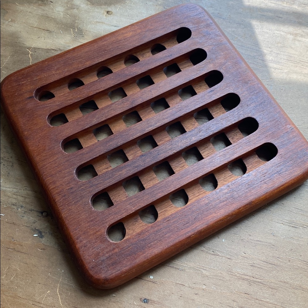 Goodwood Teak Trivet Dish MCM Vintage